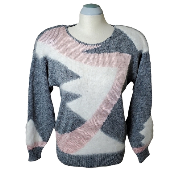 Franco Valeri Vintage 80s Knit Sweater Size M - Picture 1 of 8